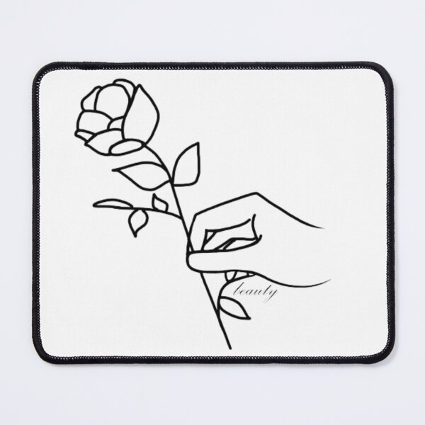 Item preview, Simple Flower Outline Beauty designed and sold by RoemDesigns.