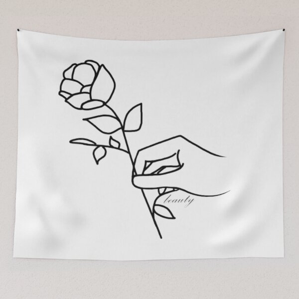 Item preview, Simple Flower Outline Beauty designed and sold by RoemDesigns.
