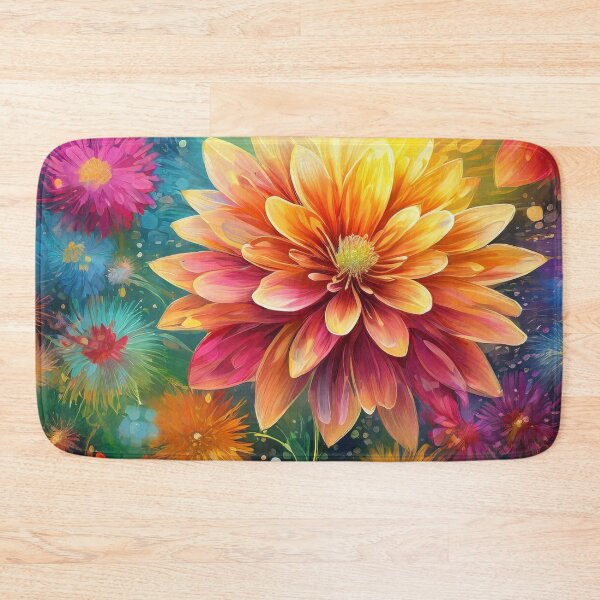 Item preview, Floral Explosion: Bursting Color Pattern designed and sold by LyssasMindArt.