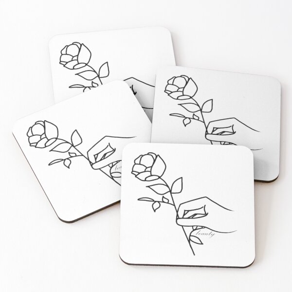 Item preview, Simple Flower Outline Beauty designed and sold by RoemDesigns.