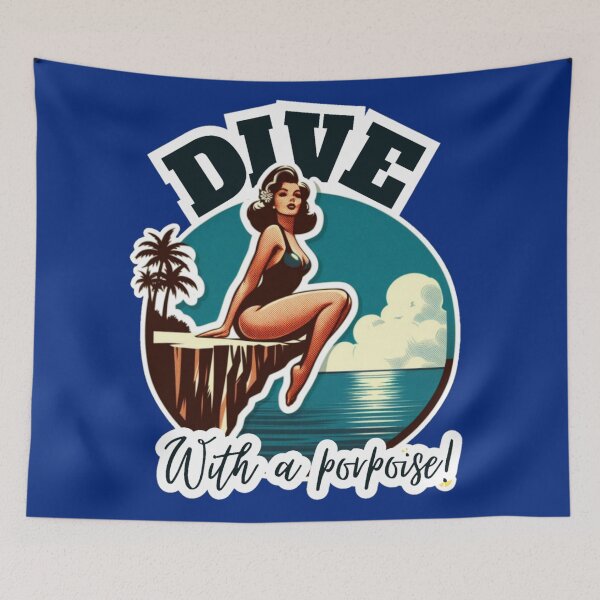 Item preview, Dive with a porpoise! designed and sold by DShirtRepublic.