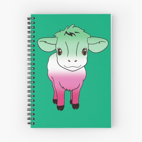 Item preview, Cute Abrosexual Pride Flag Cow, Kawaii Abrosexual Pride Design designed and sold by Travelslightly.