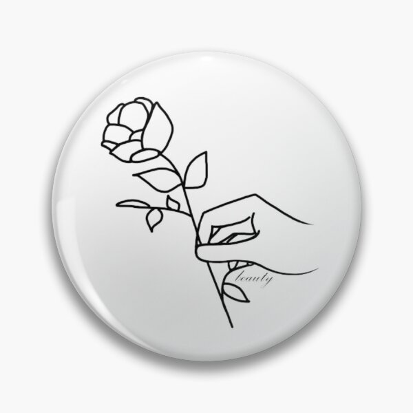 Item preview, Simple Flower Outline Beauty designed and sold by RoemDesigns.
