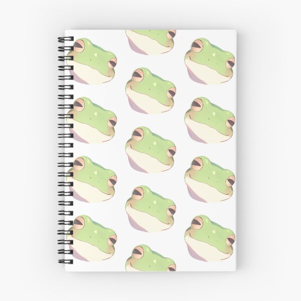 Aperçu de l'œuvre Jolie grenouille souriante de style anime créée et vendue par BadLuckByDesign.