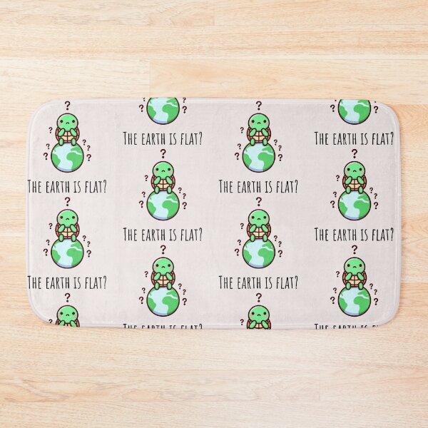 Item preview, The Earth Is Flat? Turtle designed and sold by LemuellTrends.