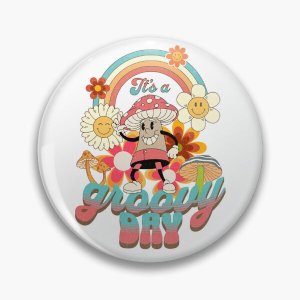 Item preview, Retro It's a Groovy Day / Vintage 1970s Psychedelic Print designed and sold by Thehatinthecat.
