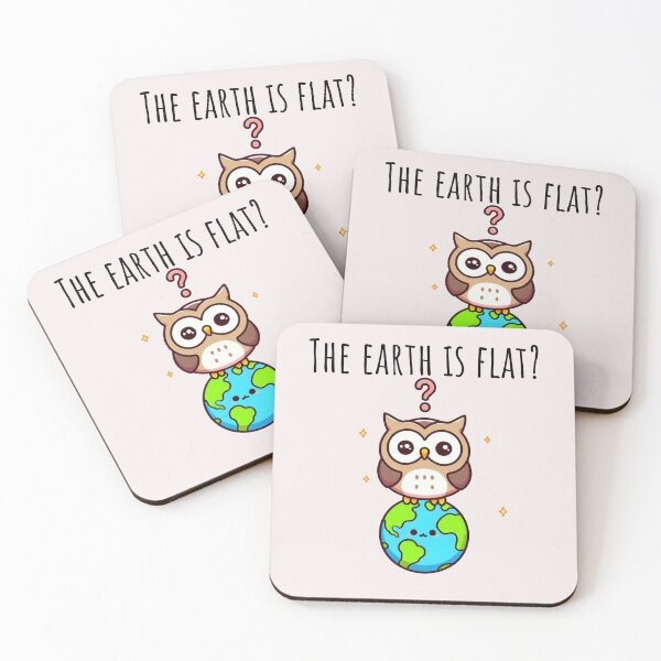 Item preview, The Earth Is Flat? Owl designed and sold by LemuellTrends.