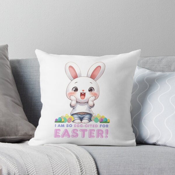 Item preview, Happy Easter - Excited Funny Bunny T-Shirt designed and sold by RockyCreative.