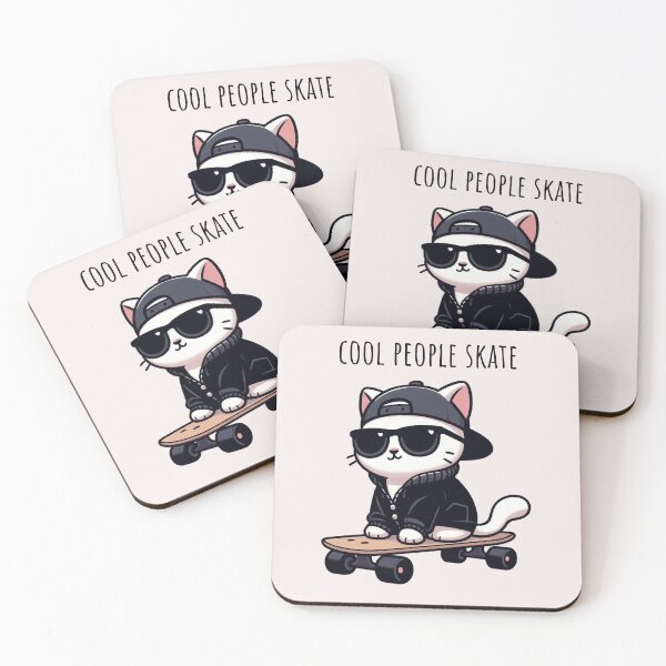 Item preview, Cool Guy Cat Skate designed and sold by LemuellTrends.