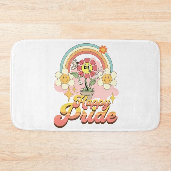Item preview, Cool Retro Groovy Style Happy Pride / Vintage 1970s Groovy Gay Print designed and sold by Thehatinthecat.