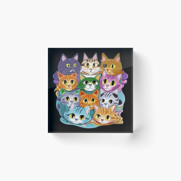 Item preview, Group of funny and prankster cats designed and sold by Astralia.