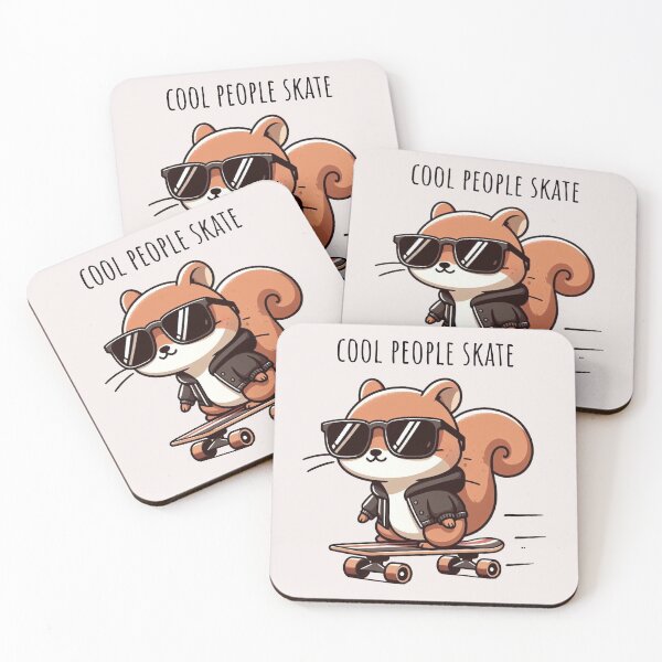 Item preview, Cool Guy Squirrel Skate designed and sold by LemuellTrends.
