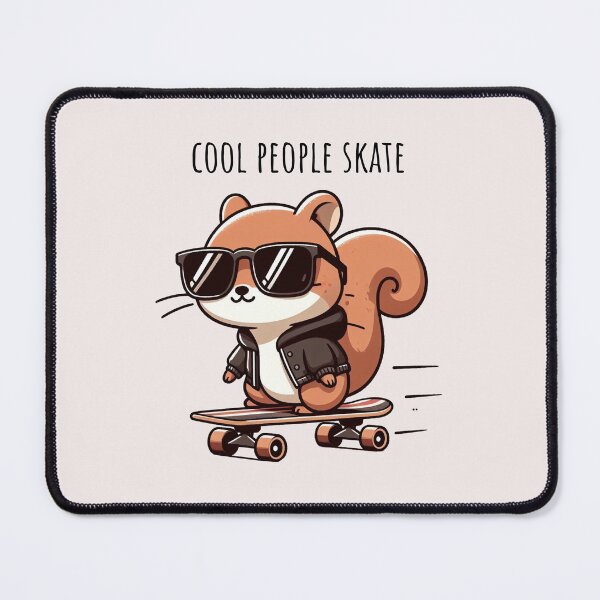 Item preview, Cool Guy Squirrel Skate designed and sold by LemuellTrends.
