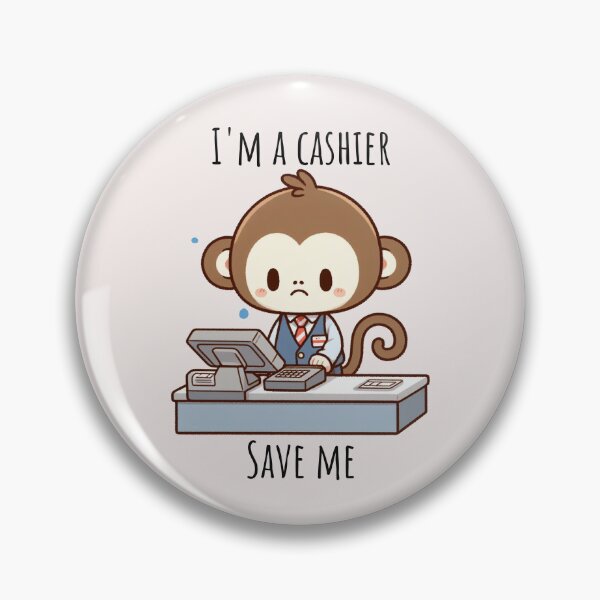 Item preview, Cashier Monkey designed and sold by LemuellTrends.