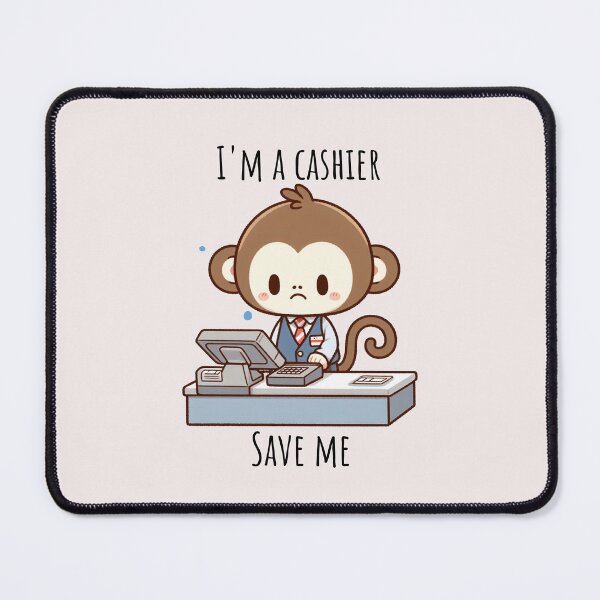 Item preview, Cashier Monkey designed and sold by LemuellTrends.