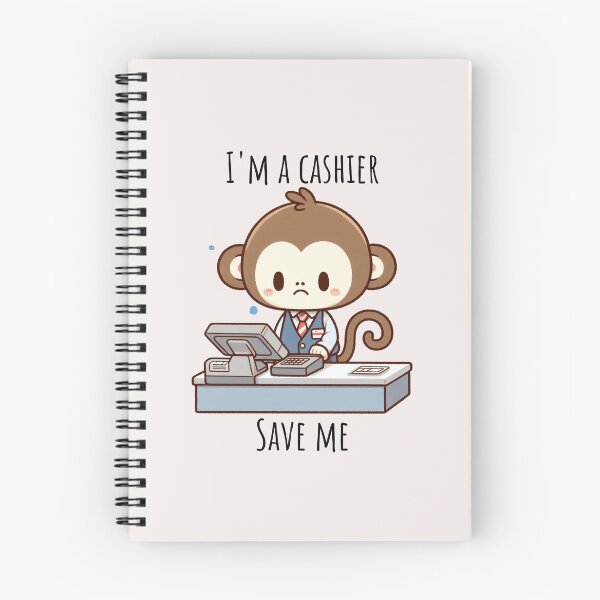Item preview, Cashier Monkey designed and sold by LemuellTrends.