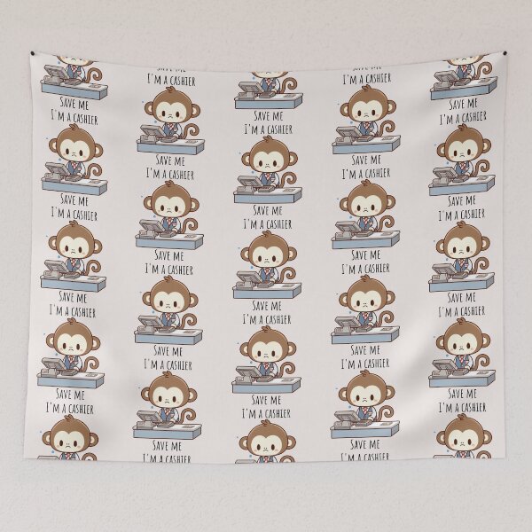 Item preview, Cashier Monkey designed and sold by LemuellTrends.