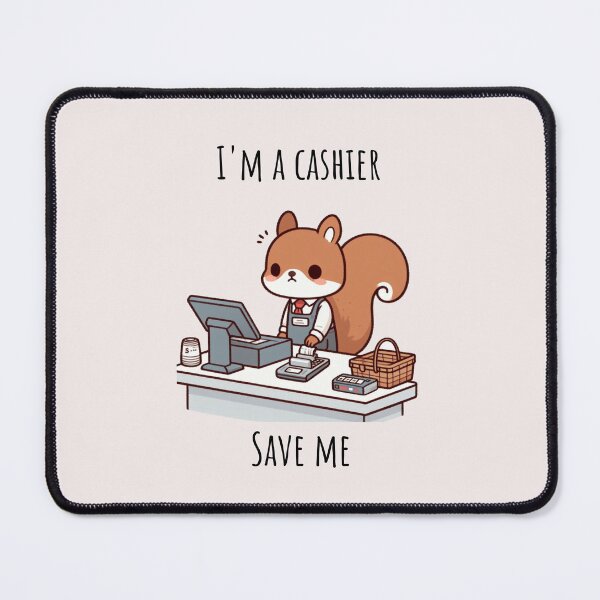 Item preview, Cashier Squirrel designed and sold by LemuellTrends.