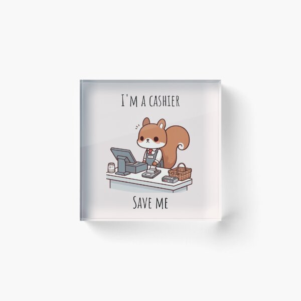 Item preview, Cashier Squirrel designed and sold by LemuellTrends.