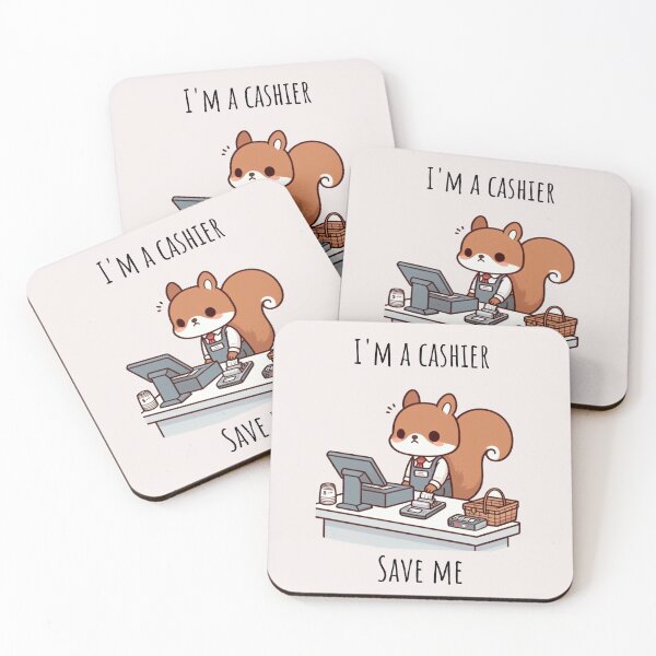 Item preview, Cashier Squirrel designed and sold by LemuellTrends.