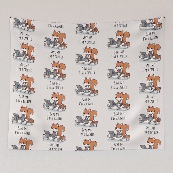 Item preview, Cashier Squirrel designed and sold by LemuellTrends.