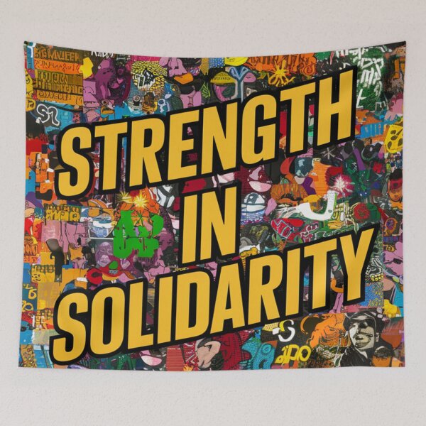 Item preview, Solidarity Stencil Graffiti designed and sold by Bomax121.
