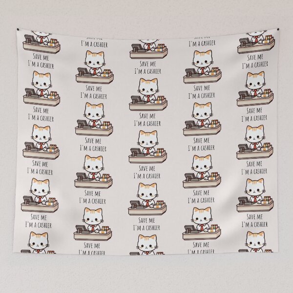 Item preview, Cashier Cat designed and sold by LemuellTrends.