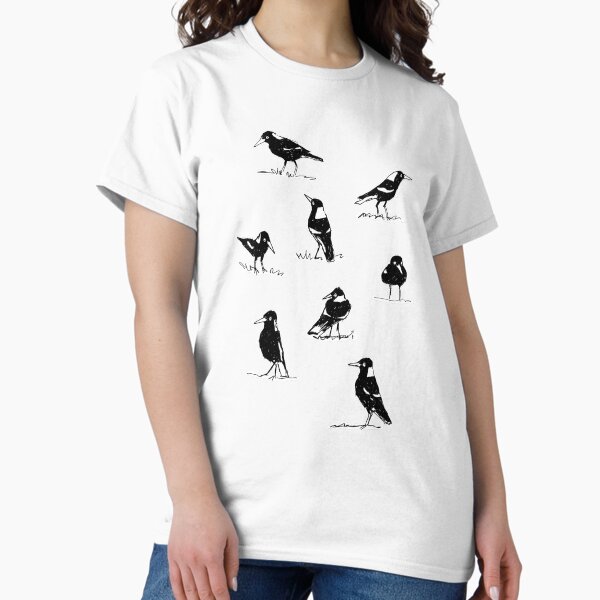Item preview, Magpie studies designed and sold by Paula Peeters.