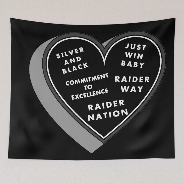 Item preview, Raider Quotes in Heart designed and sold by My Team Designs.