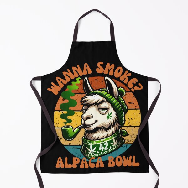 Item preview, Wanna Smoke Alpaca bowl designed and sold by VividDripCo.