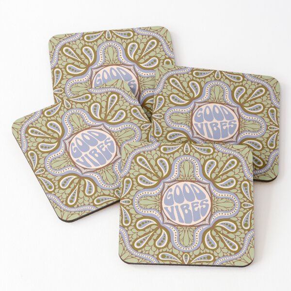 Item preview, Groovy Good Vibes Typography designed and sold by Lisa D Art Designs.