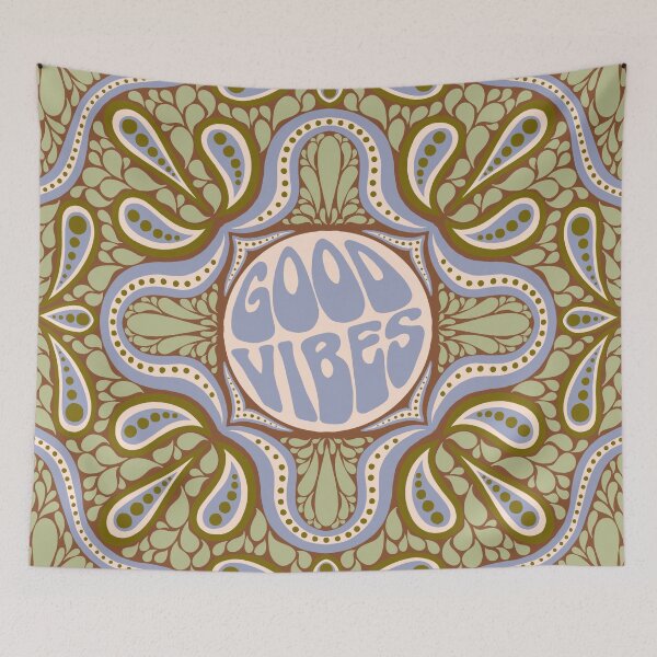 Item preview, Groovy Good Vibes Typography designed and sold by Lisa D Art Designs.