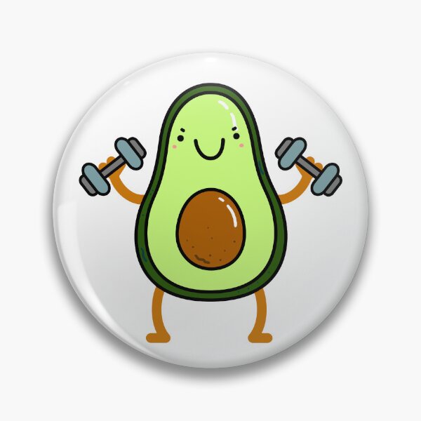 Item preview, Avocado Lifting Weights designed and sold by kawaiilife.