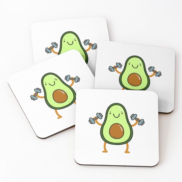Item preview, Avocado Lifting Weights designed and sold by kawaiilife.