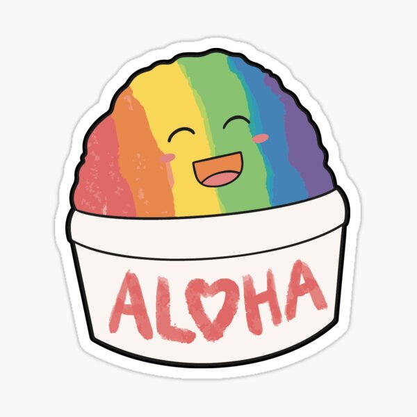 Artikel-Vorschau von Hawaiianische Snacks: Rainbow Shaved Ice, designt und verkauft von OceanF-Designs.