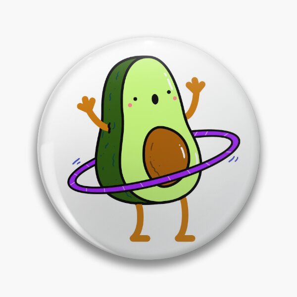 Item preview, Hula Hooping Avocado designed and sold by kawaiilife.