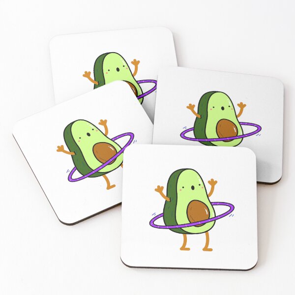Item preview, Hula Hooping Avocado designed and sold by kawaiilife.