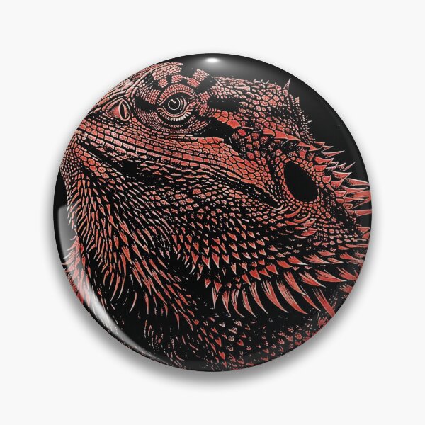 Item preview, The Bearded Dragon - Good Luck Red Ink Beardie designed and sold by HausKatz.