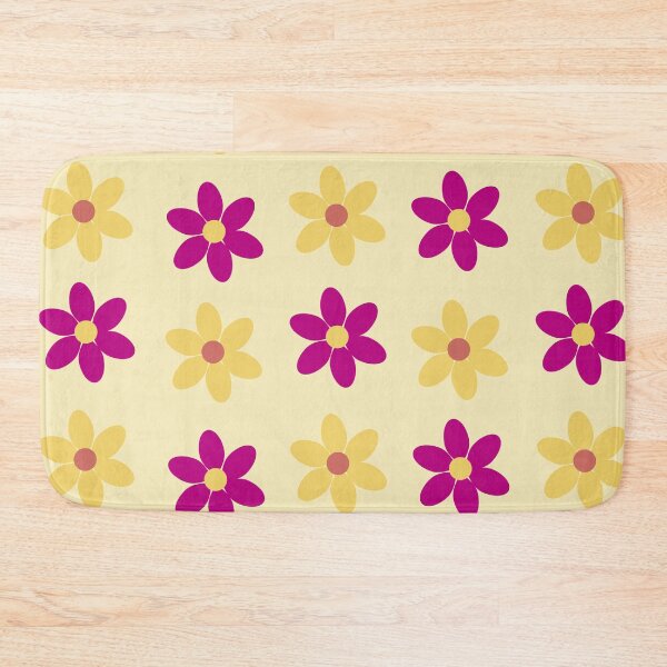 Item preview, Background with colorful flowers. Pink and yellow spring flowers pattern designed and sold by Denisse diseno.