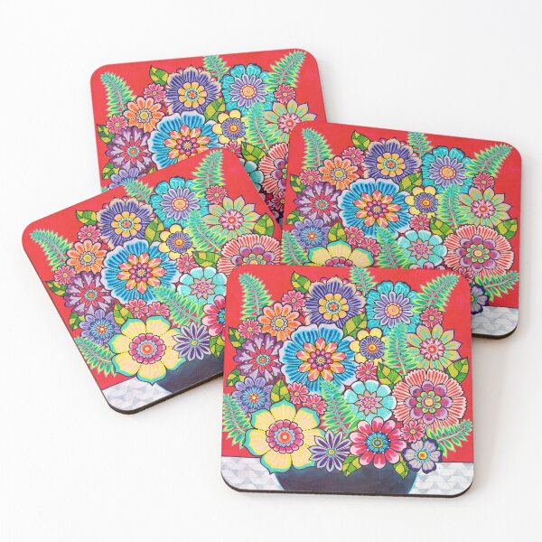 Item preview, Blooms on Red designed and sold by HelloAngel.