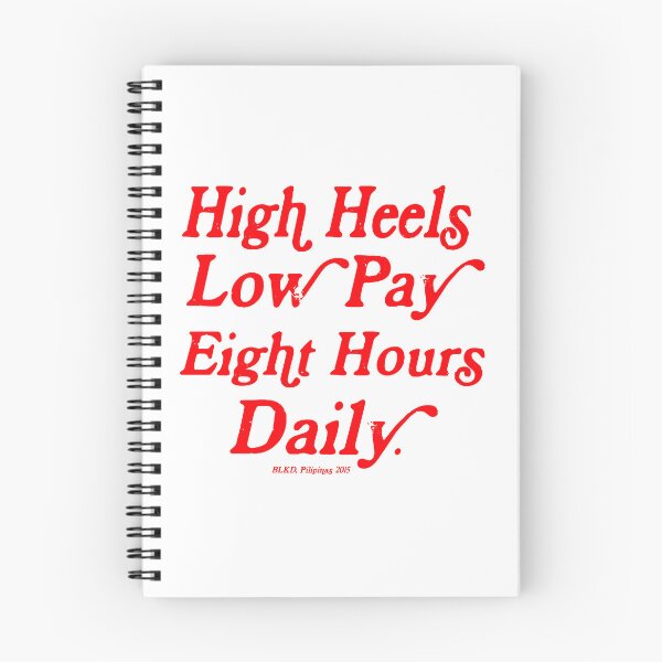 Item preview, HIGH HEELS LOW PAY SAYING BACKPRINT designed and sold by aydapadi.