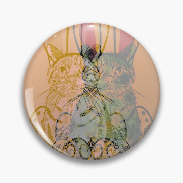 Item preview, Bunny easter Cat designed and sold by AmbarVioletArt.