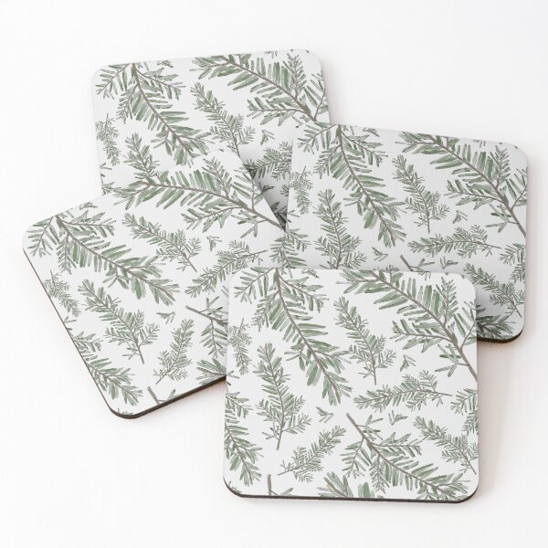 Item preview, Western Hemlock Botanical Art Seamless Pattern Design designed and sold by Created-by-CC.