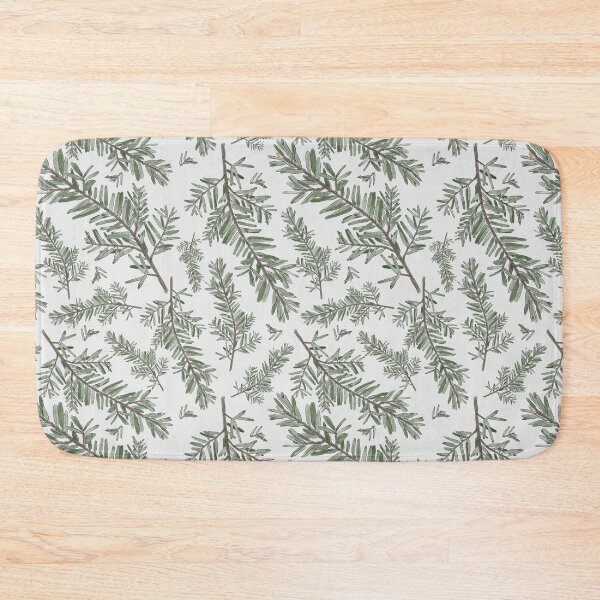 Item preview, Western Hemlock Botanical Art Seamless Pattern Design designed and sold by Created-by-CC.