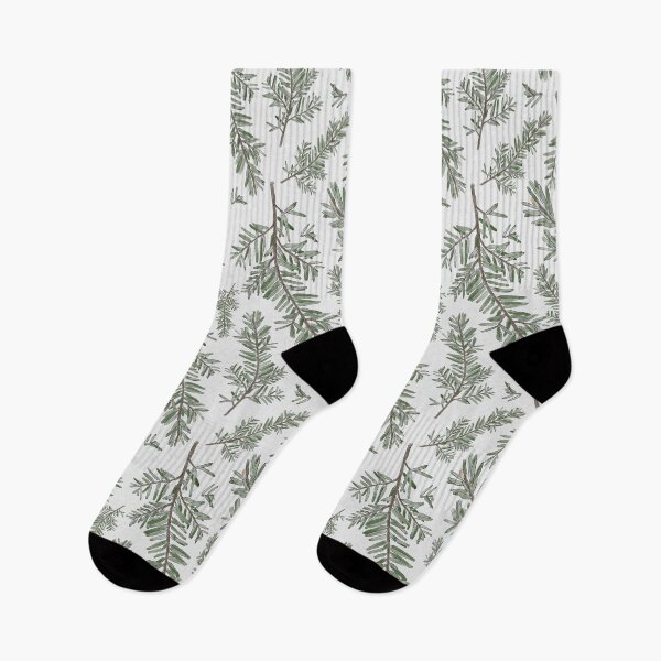Item preview, Western Hemlock Botanical Art Seamless Pattern Design designed and sold by Created-by-CC.