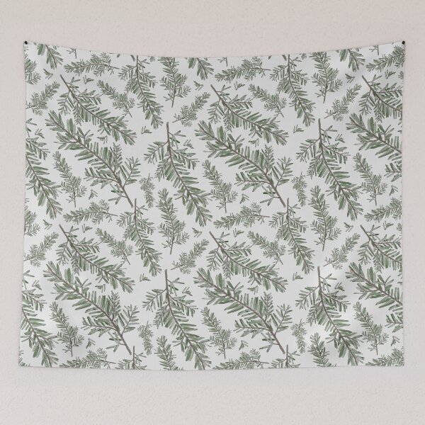 Item preview, Western Hemlock Botanical Art Seamless Pattern Design designed and sold by Created-by-CC.