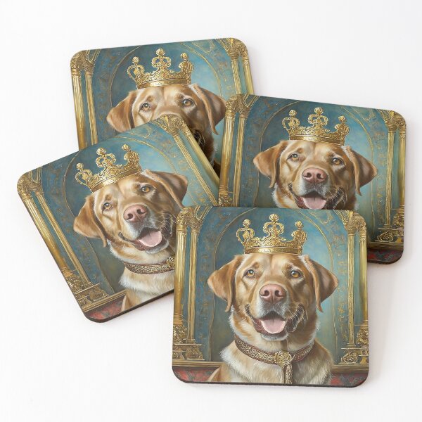 Item preview, Royal Portrait of a Yellow American Labrador Dog designed and sold by CKWagSwag.