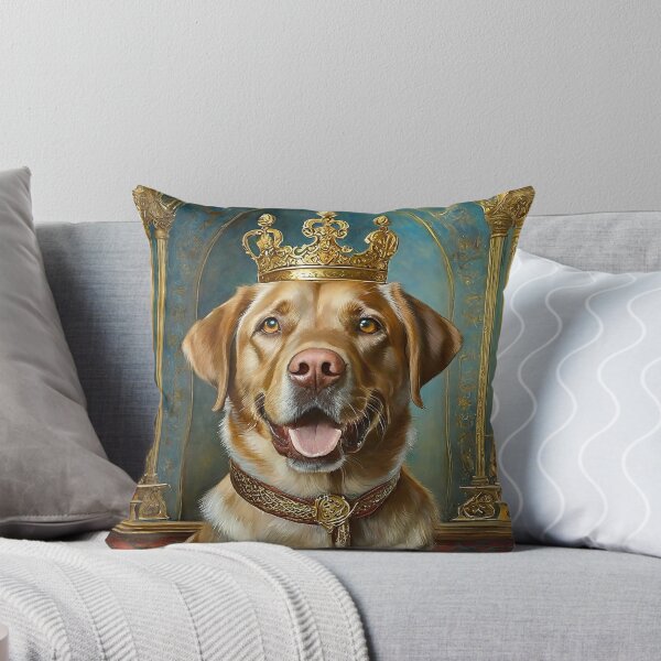 Item preview, Royal Portrait of a Yellow American Labrador Dog designed and sold by CKWagSwag.