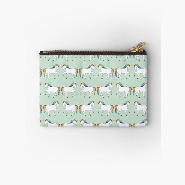 Item preview, Rainbow Unicorns in Mint Green designed and sold by critterandposie.