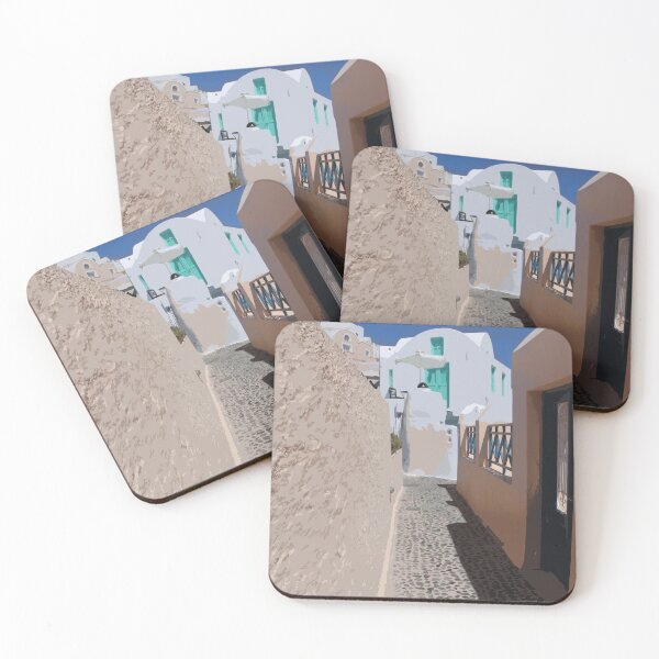 Item preview, Santorini Laneway designed and sold by NixPostcards.